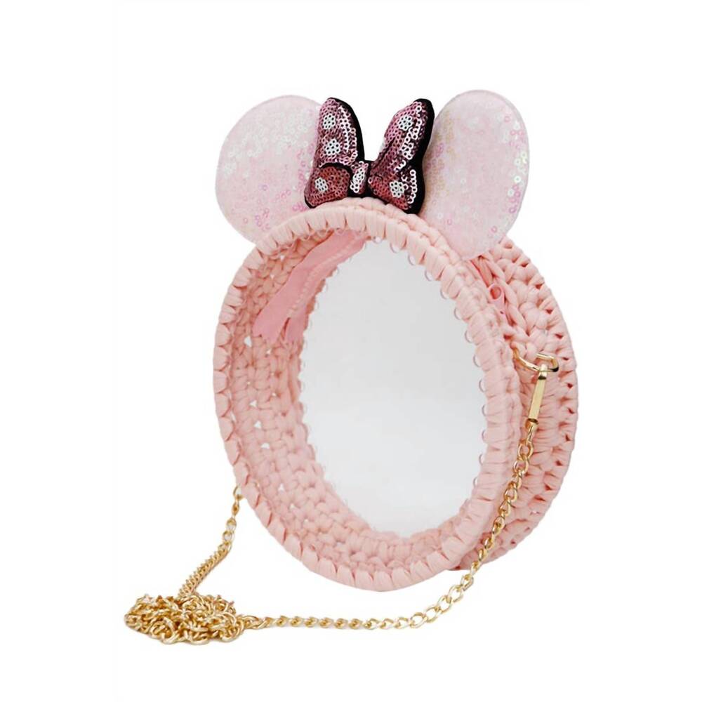 NEW CAP ZONE women's mouse ears clear crossbody bag in pink